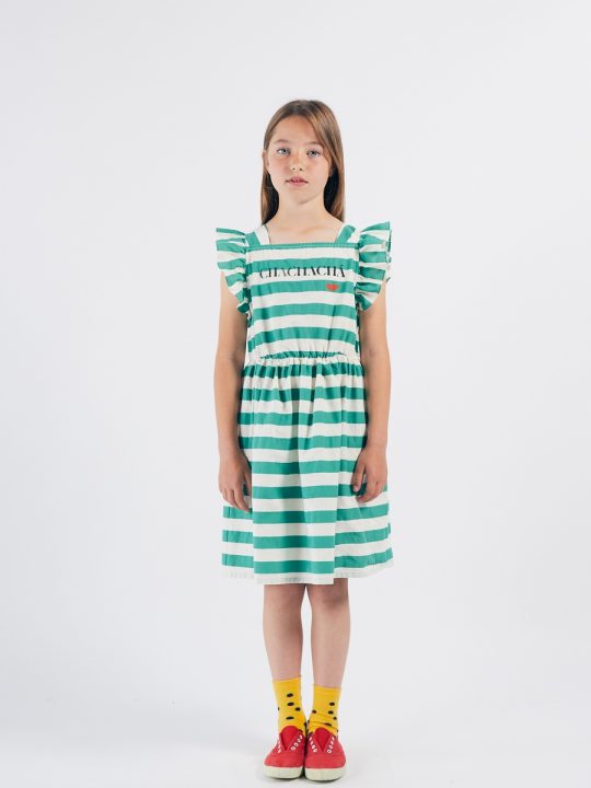 CHACHACHA KISS WOVEN RUFFLE DRESS