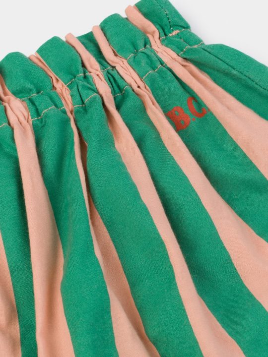 STRIPED FLARED SKIRT