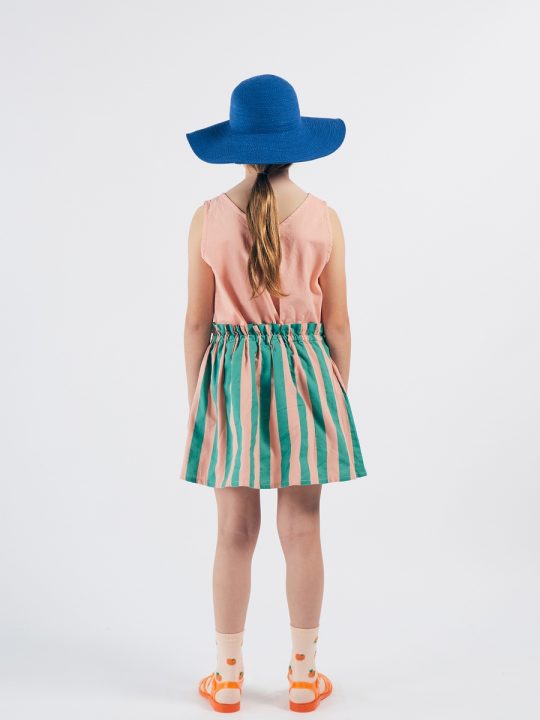 STRIPED FLARED SKIRT