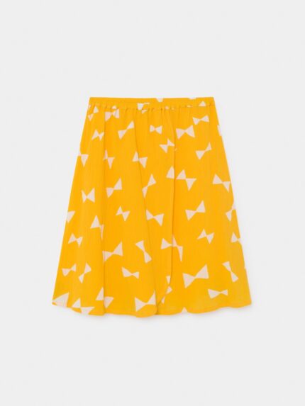 ALL OVER BOW WRAP MIDI SKIRT