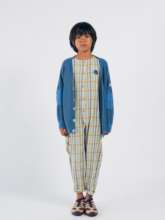 BLUE KNITTED CARDIGAN