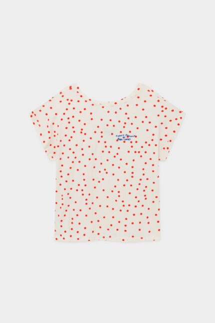 (WOMEN) DOTS SHORT SLEEVE T-SHIRT