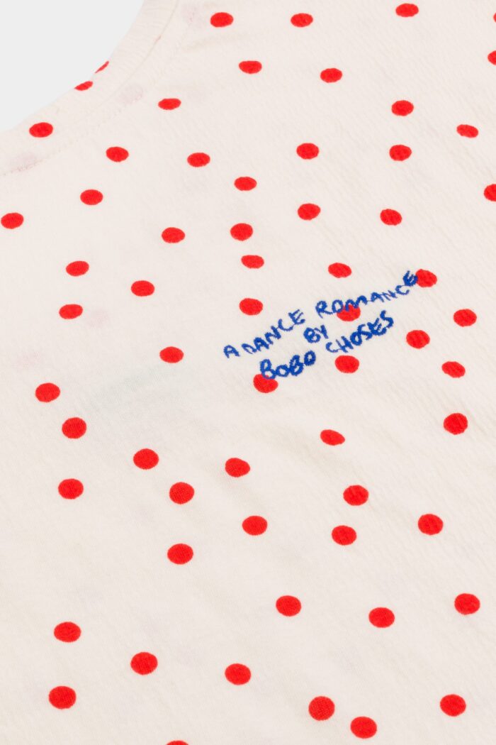 (WOMEN) DOTS SHORT SLEEVE T-SHIRT - Image 3