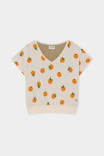 (WOMEN) ORANGES KNITTED SHORT SLEEVES JUMPER