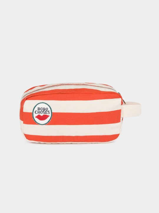 RED STRIPES POUCH