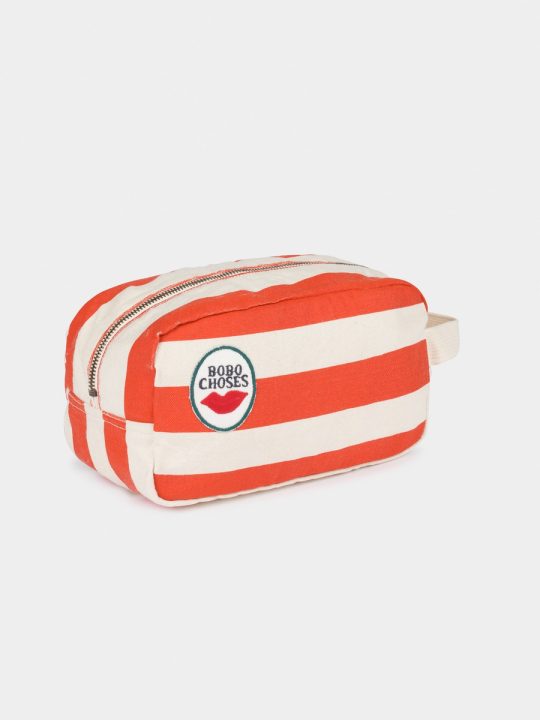 RED STRIPES POUCH