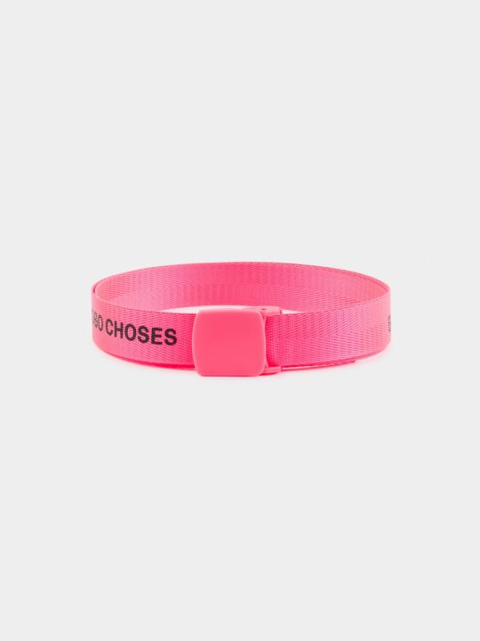 FLUOR PINK BOBO CHOSES BELT