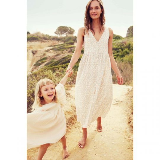 *ORGANIC COLLECTION* DRESS ALMAS CREAM