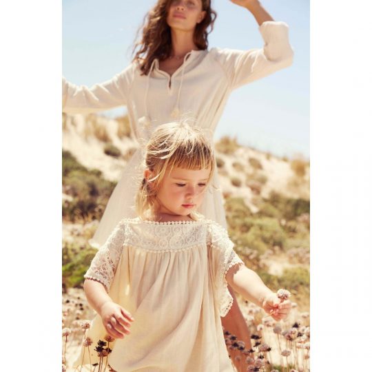 *ORGANIC COLLECTION* DRESS AMARA CREAM