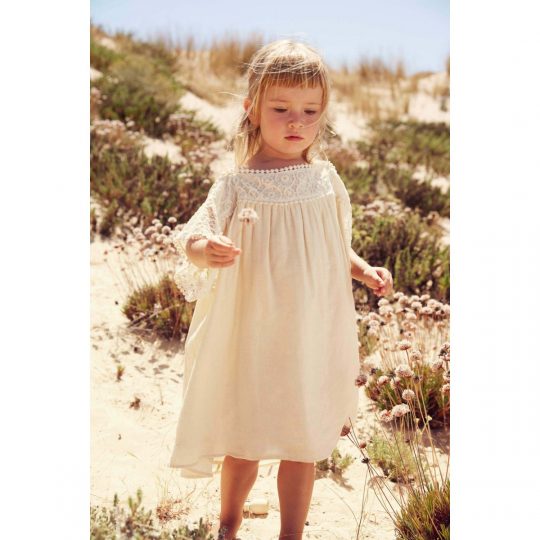 *ORGANIC COLLECTION* DRESS AMARA CREAM
