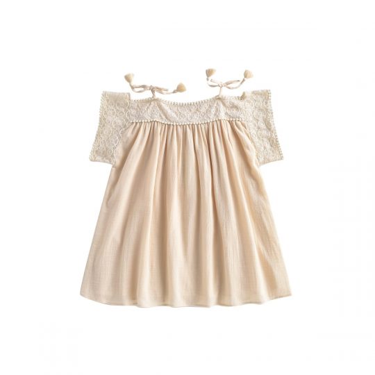 *ORGANIC COLLECTION* DRESS AMARA CREAM