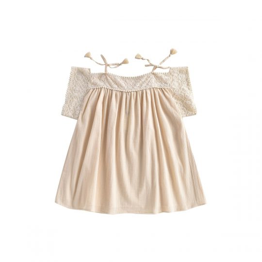 *ORGANIC COLLECTION* DRESS AMARA CREAM