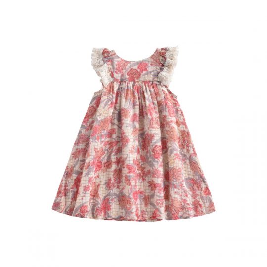 DRESS JANICE PINK FLOWERS