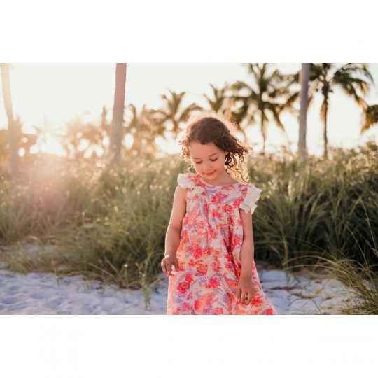DRESS JANICE PINK FLOWERS