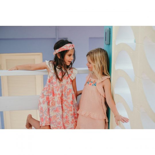 DRESS JANICE PINK FLOWERS