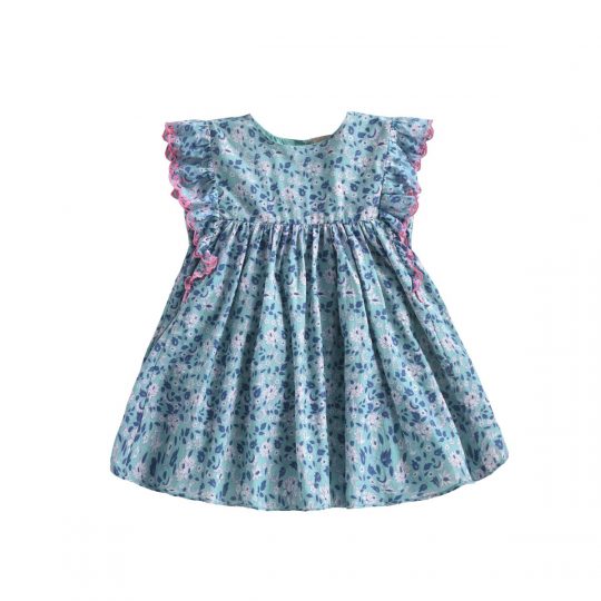 DRESS LYKA EMERALD FLOWERS