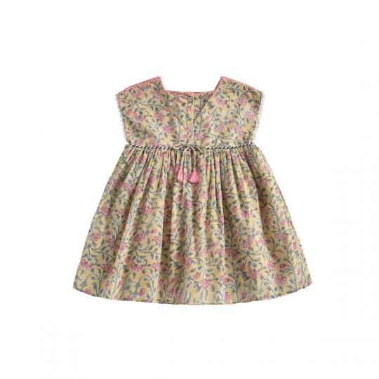 DRESS TAPALPA LEMON FLOWERS