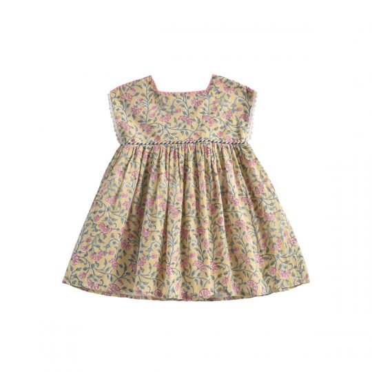 DRESS TAPALPA LEMON FLOWERS