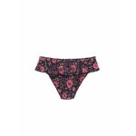 BIKINI BOTTOM SIA BLACK FLOWERS - Image 3