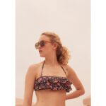 BIKINI TOP JOSIA BLACK FLOWERS