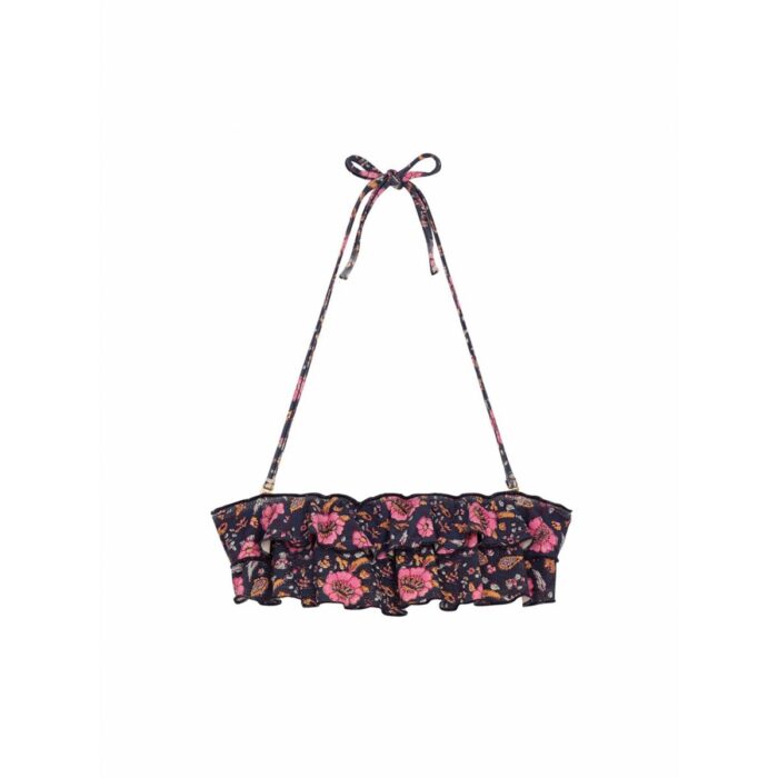 BIKINI TOP JOSIA BLACK FLOWERS - Image 2