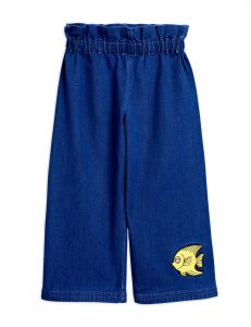 DENIM PAPER BAG TROUSERS BLUE
