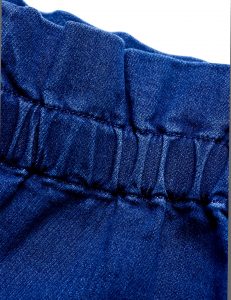 DENIM PAPER BAG TROUSERS BLUE - Image 3