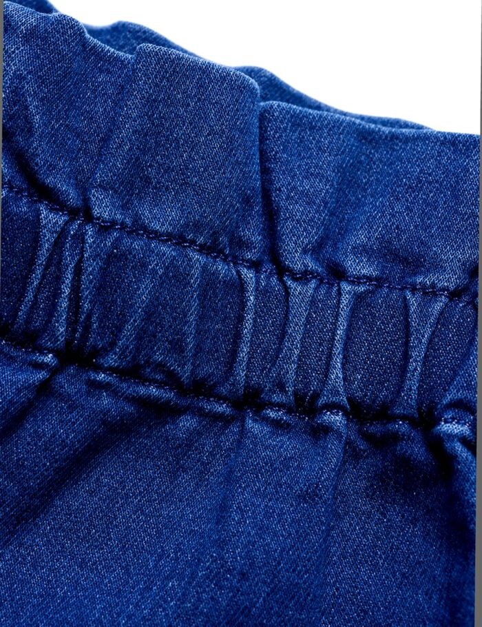 DENIM PAPER BAG TROUSERS BLUE - Image 3