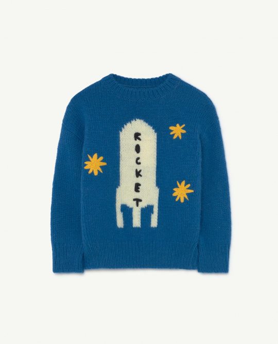 SPACE BULL KIDS SWEATER BLUE