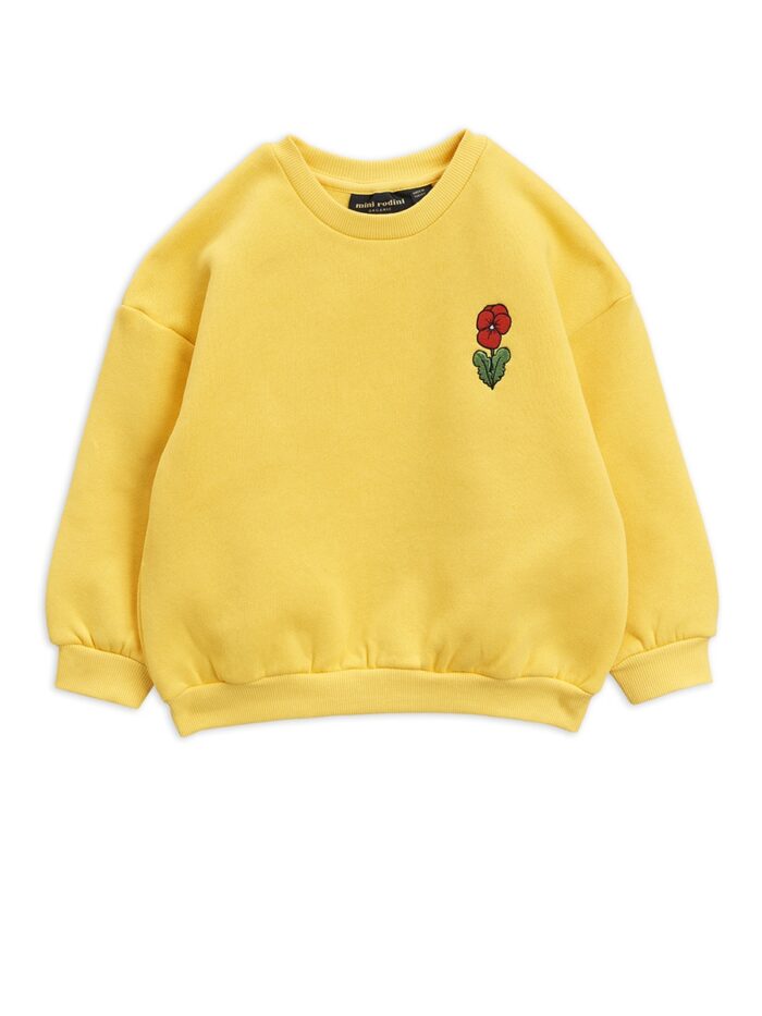 VIOLA EMB SWEATSHIRT YELLOW - Image 1
