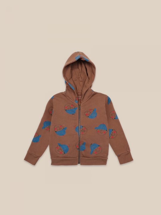 BOY ALL OVER ZIPUP SWEATSHIRT