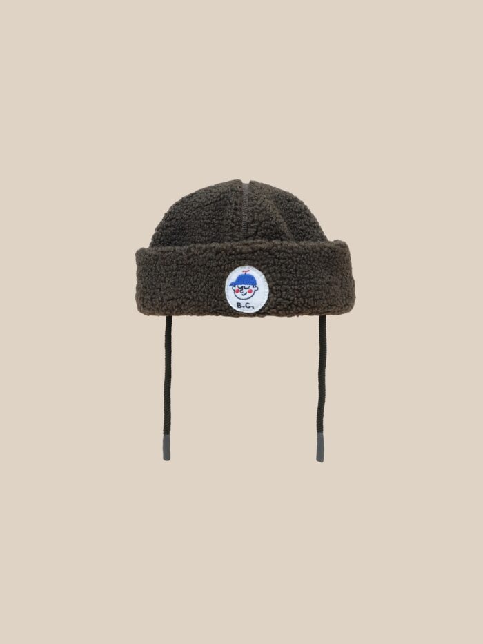 BOY PATCH SHEEPSKIN HAT - Image 1