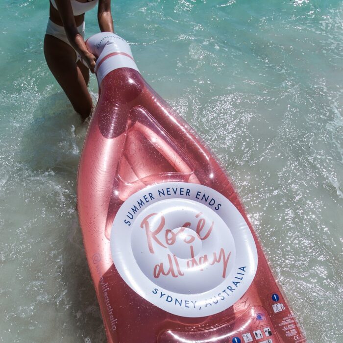 ROSE BOTTLE LEAF LUXE LIE-ON FLOAT - Image 3