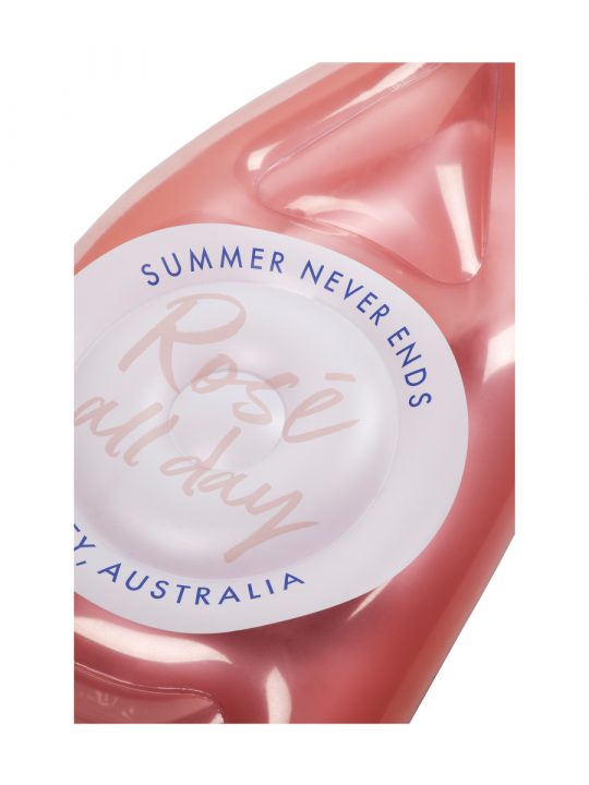 ROSE BOTTLE LEAF LUXE LIE-ON FLOAT