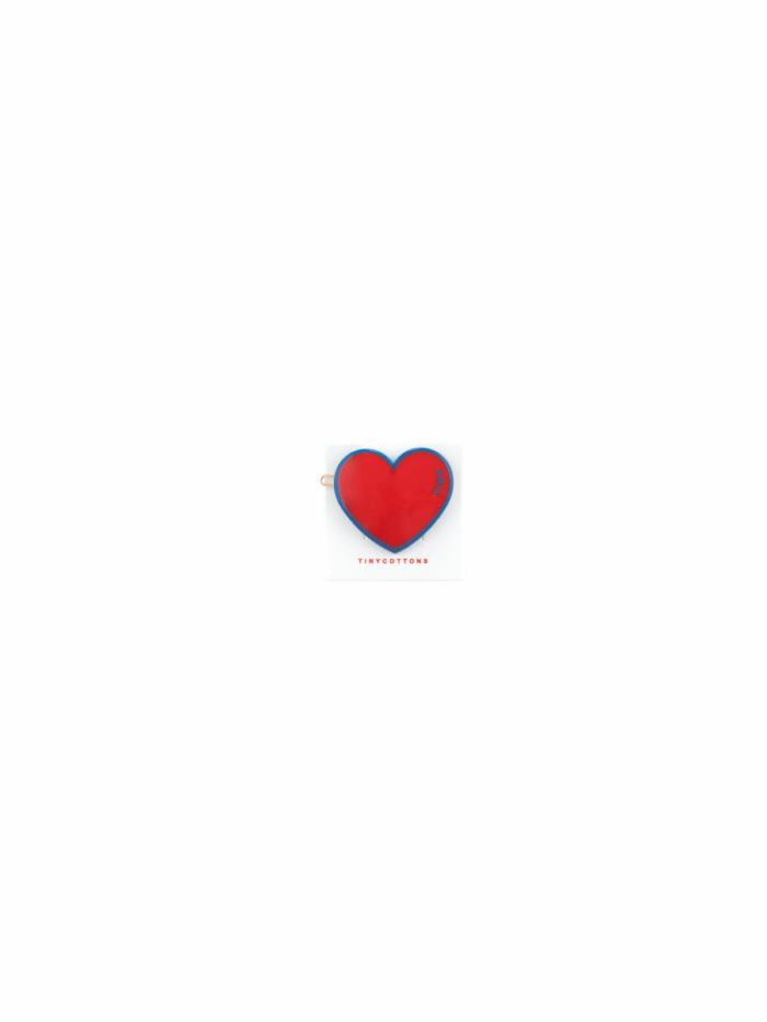 HEART HAIR CLIP RED - Image 1
