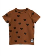 HEARTS SS TEE TENCEL BROWN