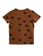 HEARTS SS TEE TENCEL BROWN - Image 2