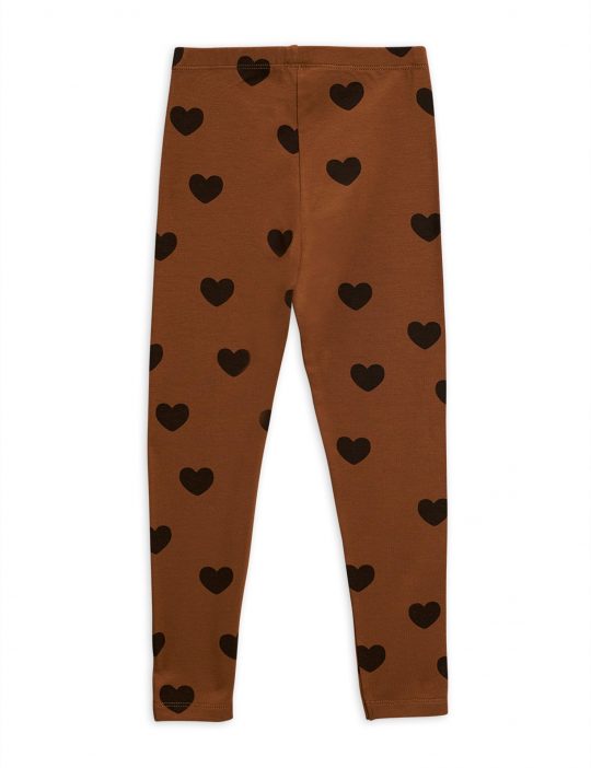HEARTS LEGGINGS TENCEL BROWN