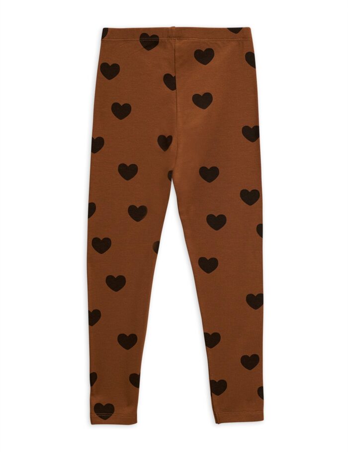 HEARTS LEGGINGS TENCEL BROWN - Image 2