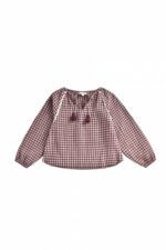 BLOUSE AKALIA AUBERGINE VICHY