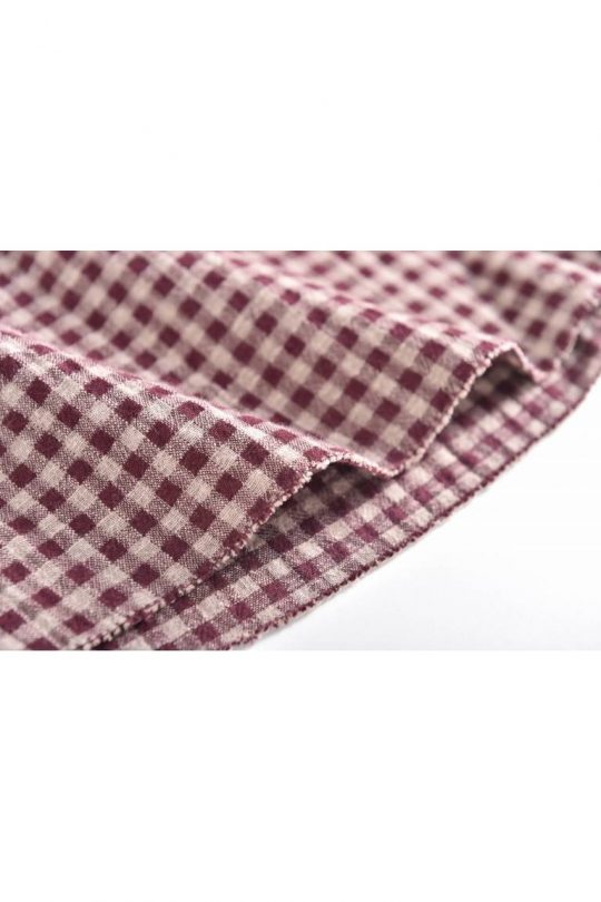 BLOUSE AKALIA AUBERGINE VICHY