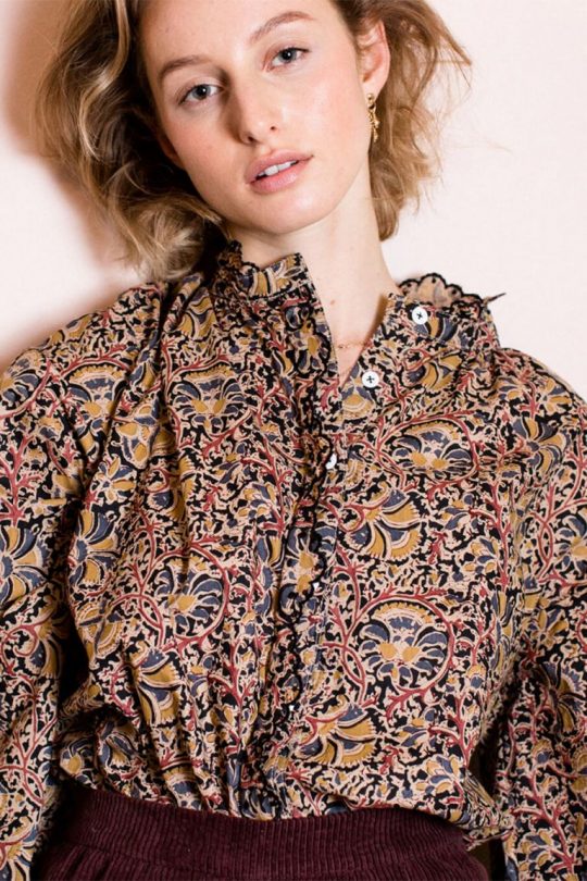 WOMEN BLOUSE ILA NORDISH FLOWERS