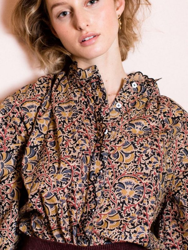 WOMEN BLOUSE ILA NORDISH FLOWERS
