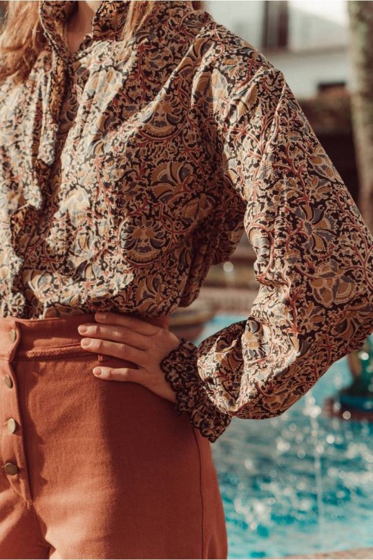 WOMEN BLOUSE ILA NORDISH FLOWERS