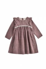 DRESS ALAKA AUBERGINE VICHY