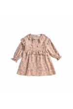 DRESS EFORIE KHAKI FOLK FLOWERS - Image 2