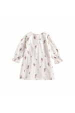 DRESS INES OFF-WHITE FLOWERS - Image 3