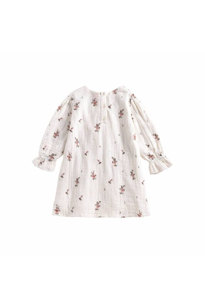 DRESS INES OFF-WHITE FLOWERS - Image 3