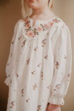 DRESS INES OFF-WHITE FLOWERS - Image 4