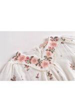 DRESS INES OFF-WHITE FLOWERS - Image 5